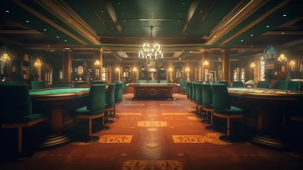 A Visually Rich Casino Scene Designed